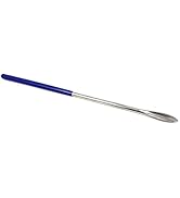 A2Z-VL001 Stainless Steel Micro Lab Spoon/Scoop Spatula Blade Sampler, with Vinyl Handle 6.25"