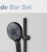 OFFO Shower Slide Bar Combo, Adjustable 27-inch Slide Bar with 6-Mode High Pressure Handheld Show...