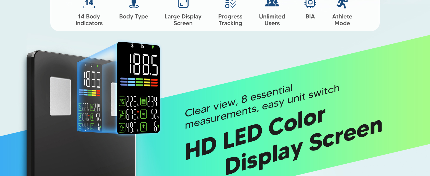 weight scale with body fat and muscle