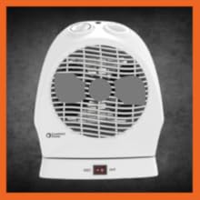 compact zone portable space heater operates from 750 watts to 1,500 watts