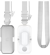 Compatible with Apple Vision Pro,Portable Battery Case Holder with Belt Clip and Cross-Body Strap...