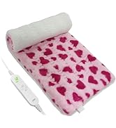 ZXU Heating Pad for Back Pain Relief, Ultra Soft Sherpa Heating Pad for Cramps Relief with 12 Hea...