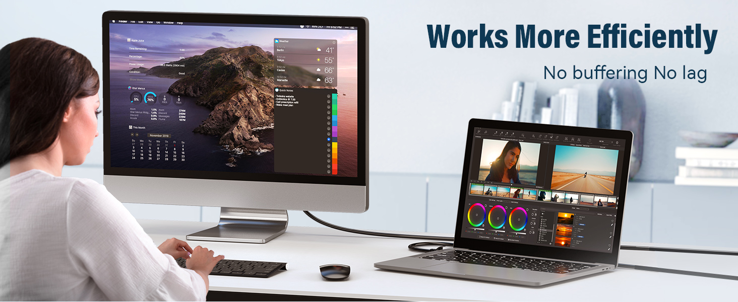 black ethernet cable