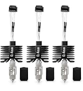 HIKUDIY 3PCS 0.4mm Integrated Hotend Nozzle for Bambu Lab P1P/P1S, Hardened Steel All-Metal Print...