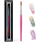 MelodySusie Kolinsky Acrylic Nail Brush, 80% Pure Kolinsky Hair, Professional Nail Brush for Acry...