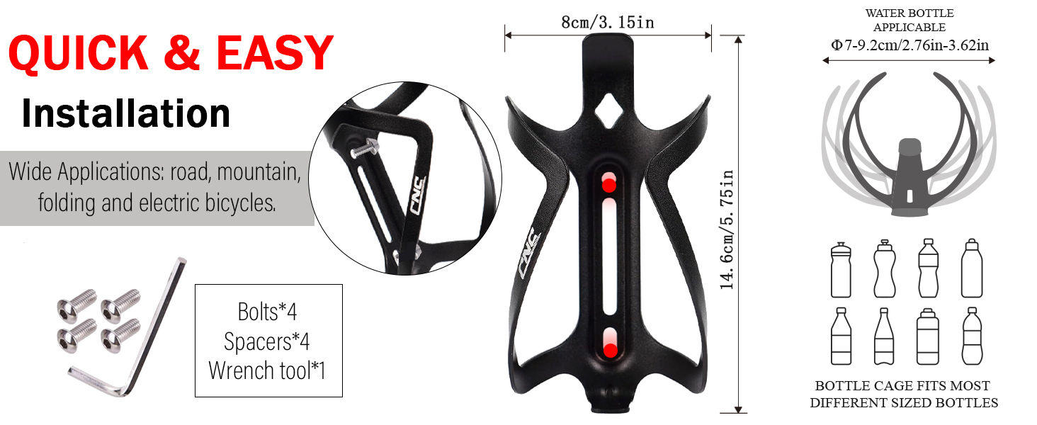 Fully CNC machined, frosted, and anodized. The surface is clean, 