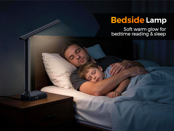 desk lamp with charging station