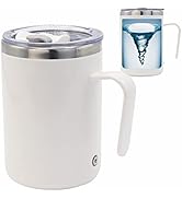 daasigwaa Rechargeable Self Stirring Mug - Magnetic Adsorption Charging | IPX7 | Electric Auto Mi...