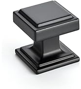Ravinte 30 Pack Matte Black Square Kitchen Cabinet Knobs,Zinc Solid Drawer Pulls,Farmouse Cabinet...