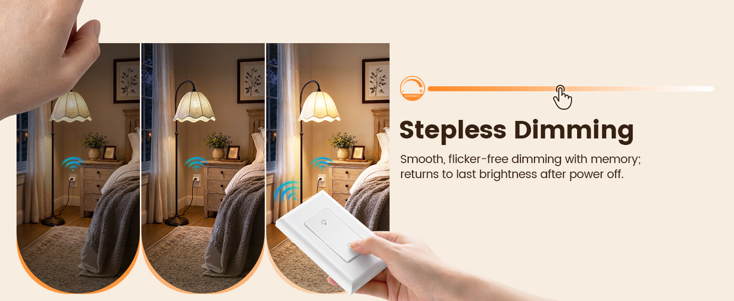 dimmer light switch with remote