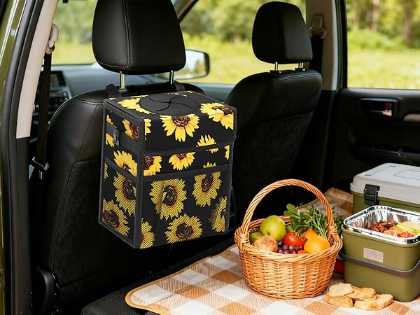 car trash can