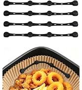 Air Fryer Magnets for Parchment Paper, 4Pcs Non-Segmented Design Air Fryer Accessories Locks Line...