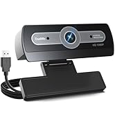 XOCLON 1080p Webcam with Microphone, USB for PC Laptop Desktop Computer, Streaming Camera, Plug &amp;...