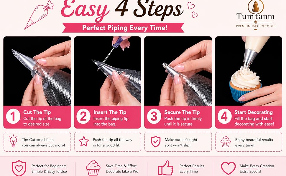 Grass Piping Nozzles, Seamless Grass Piping Tips, DIY Piping Icing Nozzle Tool for Cupcakes