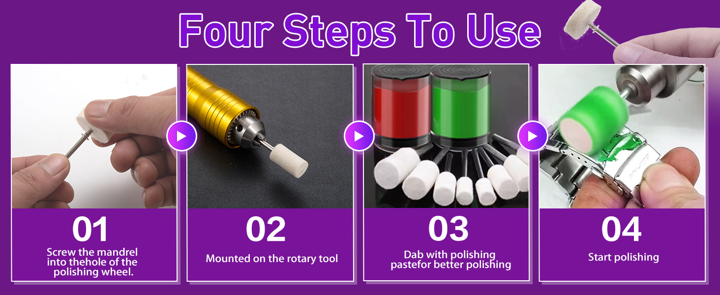 ring polishing kit, buffing kit, dremel polishing wheel