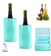 Ice Wine Sleeve, Wine Chiller, Wine Cooler Refrigerator, Wine Bottle Chiller Cooler for Red White...