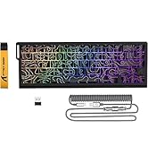 ATTACK SHARK X68PRO HE Rapid Trigger Wireless Keyboard, 0.01mm RT Accuracy 8000Hz Wired Gaming Ke...