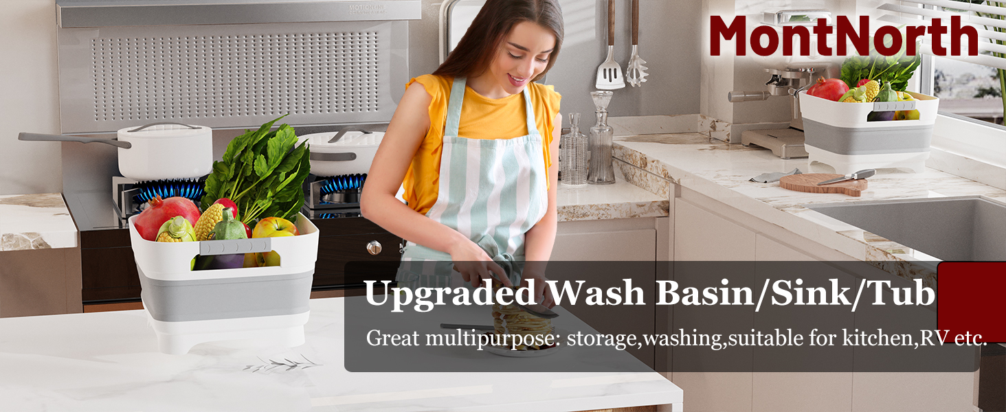 collapsible wash basin