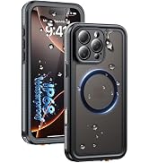 Oterkin for iPhone 16 Pro Max Case Waterproof, Translucent Matte [Compatible with Magsafe][Built-...