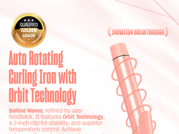 Auto Rotating Curling Iron with Orbit Technology