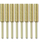 EzzDoo Bits Titanium Plated Diamond Sharpening Wheels - High Hardness 7/32 chainsaw files for Ele...