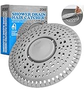 zaa Shower Drain Hair Catcher, Premium Silicone Drain Protector &amp; Shower Drain Cover for Regular ...
