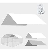 Chicken Coop Cover, 11.5 * 6.5 FT Chicken Run Cover with Ball Bungees Cords, Sun Shade Cloth for ...