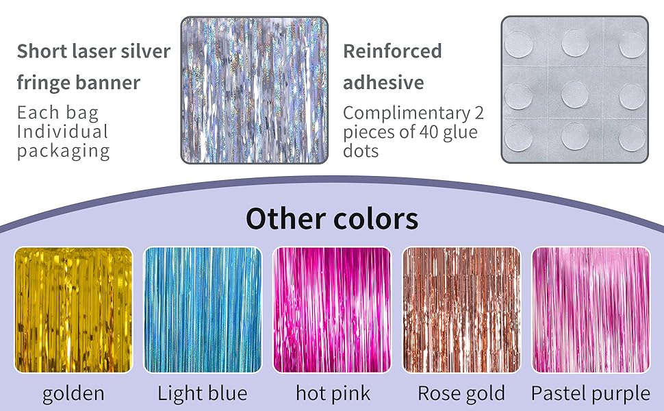 Disposable Table Skirts party banner garland decoration-laser silver