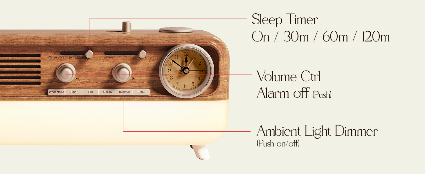 sleep machine, bluetooth speaker, clock,