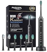 BAOVERI Sonic Electric Toothbrush for Adults and Kids - Wireless Rechargeable Toothbrush, 6 Brush...