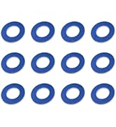YAWUROU 12 PCS Car Oil Drain Plug Gasket Washer, 12mm ID Aluminum Leak-Proof Crush Seal, Engine T...