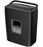 Bonsaii Paper Shredder, 8-Sheet Crosscut Shredder with 4.2 Gallon Bin Shred Credit Card/Mail/Stap...
