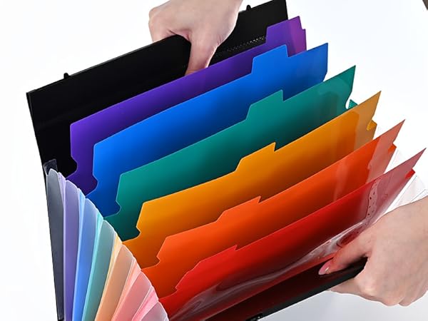 7 pocket accordion folders