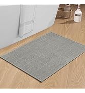 chakme Bathroom Rugs Mat 24x17, Ultra Thin Non Slip Bath Mat Small Quick Dry Absorbent Bath Mat f...