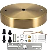 VTYXCTIGJ Light Canopy Kit Gold, 4.7" US UL Vintage Chandelier Ceiling Light Plate for Pendant Li...