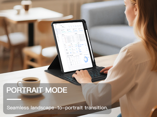 for iPad Air 11-inch M3 2025/M2 2024 &amp;amp; iPad Air 5th/4th Case with Keyboard