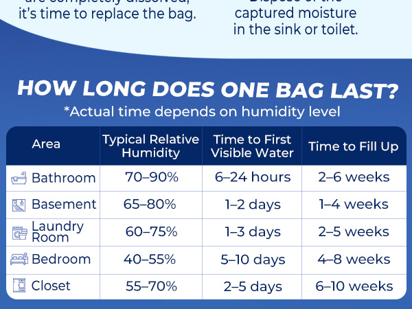 dehumidifier bags