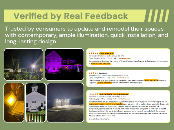 verified by real feedback