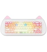 XVX C67 Wireless Mechanical Keyboard Cute Design, 60% Gaming Creamy Keyboard Custom QMK/VIA, BT5....