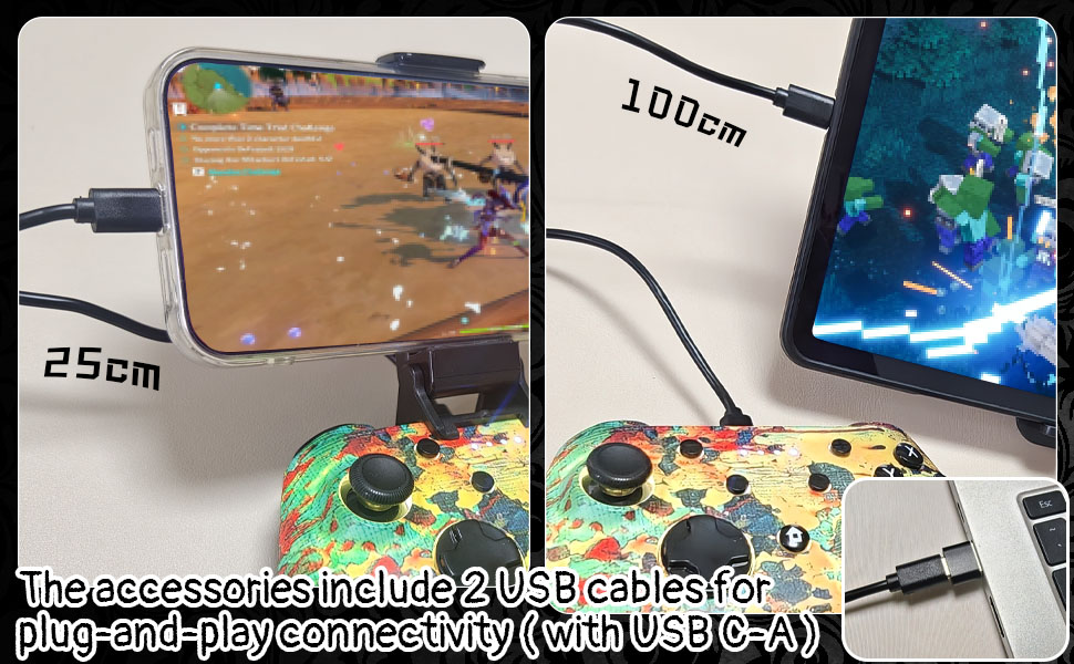 USB Wired Game Controller for iPhone 15&amp;amp;16, Android, PC, iPad, Tablet, PC Windows