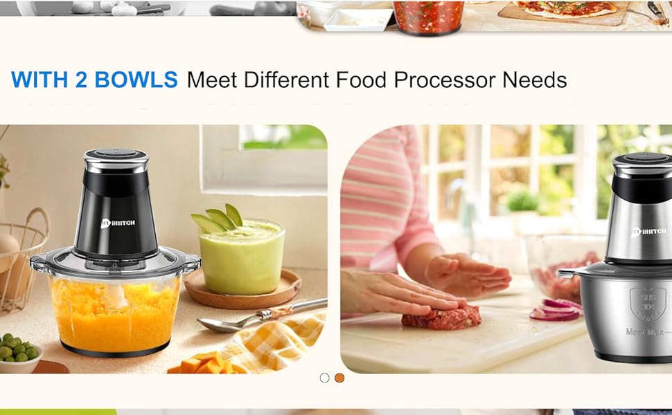 iRIITCH electric meat chopper,meeting all kinds of food processor needs