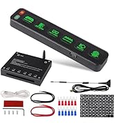 CNSPEED Wireless 6 Gang Switch Panel, Multifunction Remote Control Off Road Light Switch Panel, W...