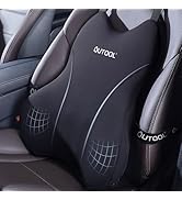 QUTOOL Lumbar Support Pillow for Car, Truck Accessories Travel Essentials, Memory Foam Back Cushi...