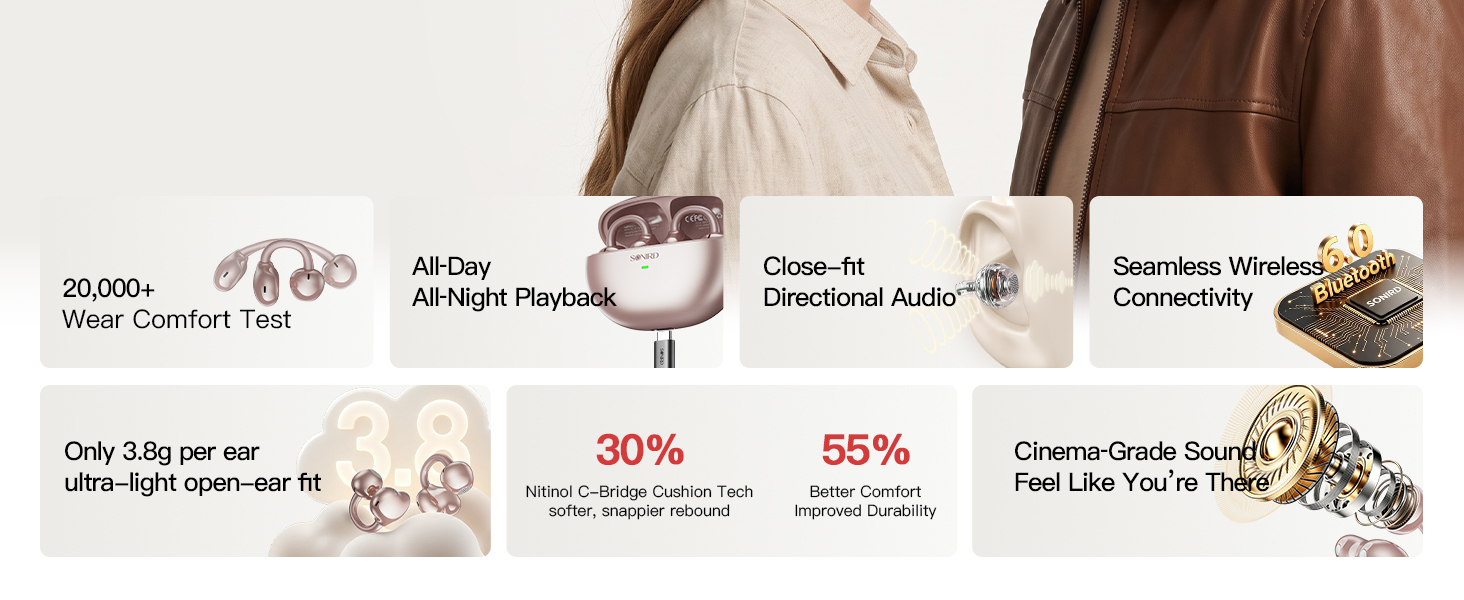 Open ear earbuds