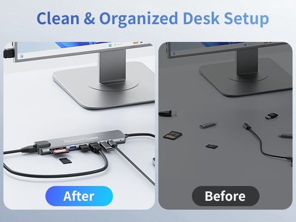 clean desk setup