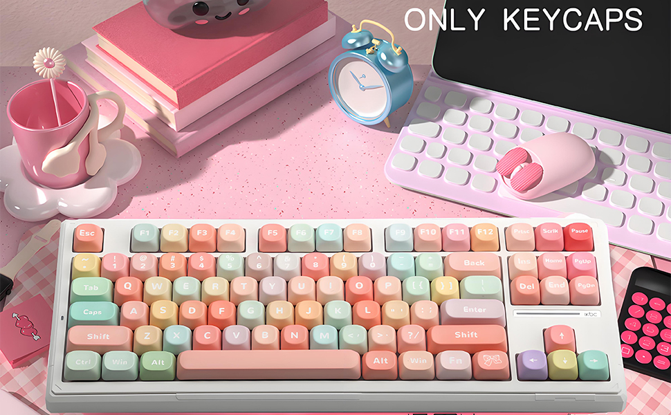pbt keycap set keyboard keycap cute keycap