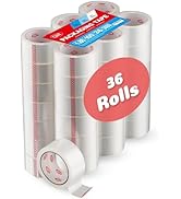 Simply Cool Clear Packing Tape Refill Rolls Bulk 36 Pack of 100 Yards Per Roll Strong Industrial ...