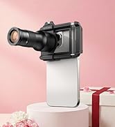 APEXEL 2-in-1 Telephoto Lens &amp; 150mm Macro Lens for | 6X Telephoto and Macro Lens Kit with Univer...