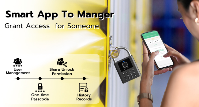 Foxlock Fingerprint Combination Padlock With Code Keypad