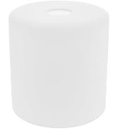 UKCOCO Frosted Glass Lamp Shade : Pendant Light Shade White Cylinder Light Cover Replacement for ...